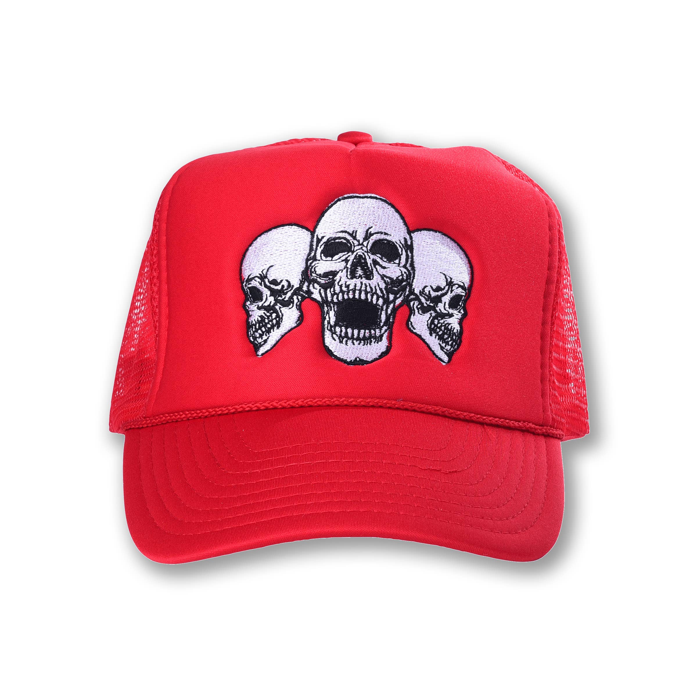 Dropout New York – Engroshandel Trucker hat - Unisex – 3 Skulls Trucker Hat