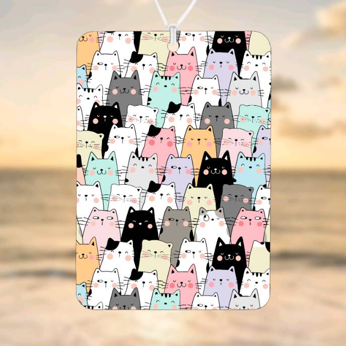 Ambientador de Ar Doodle Cat Sem Cheiro, Acessório para Carro, por atacado de EA DESIGNS