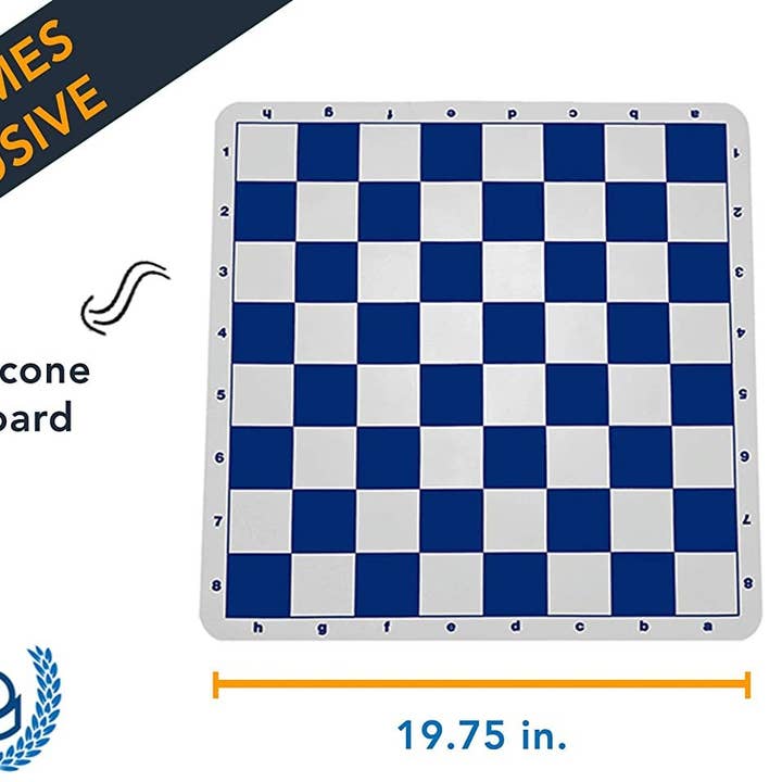 Wood Expressions - Wholesale Board Game - WE Games Ultimate Compact Tournament Chess Set with Silicone Chess Board - Heavy Weighted Pieces6