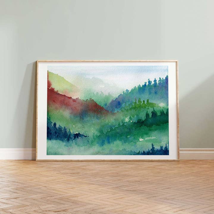 Jenny Vellacott - Wholesale Art Print - Lake District Print of Lake District Scenic Art Print Lakes4
