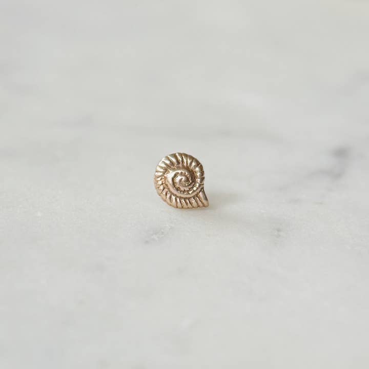 SNAIL TIE/LAPEL PIN for wholesale by Mimosa Handcrafted
