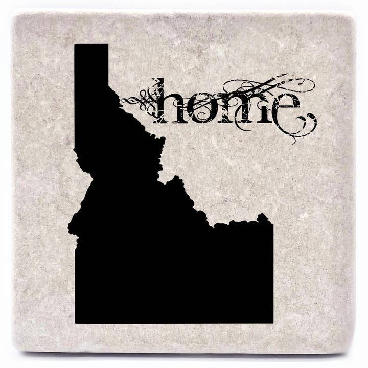 "Your State" Home Stone Coaster for wholesale by Noomoon