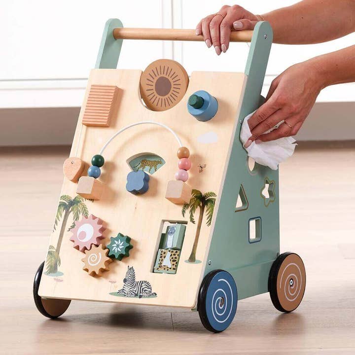 OmaOmaOma! - Wholesale Walker - Baby - Wooden Baby Walker - Multi-Activity Push Walker Ages 18m+11