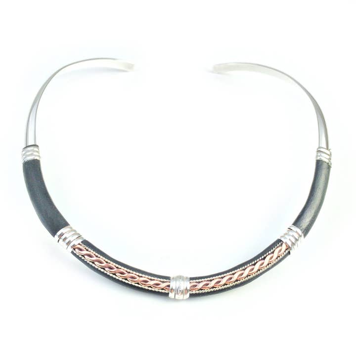 HPSilver, LLC - Wholesale Link & Chain Necklace - CL.MAR.7002 - Leather Necklace1