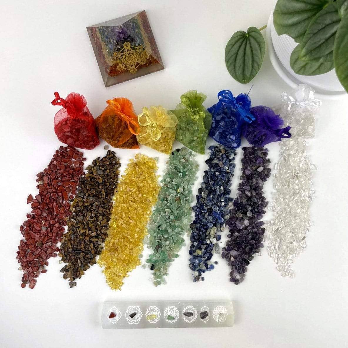 Rock Paradise - Wholesale Spiritual Stone/Crystal - 7 Chakra Assorted Spiritual Stone Gemstone Crystal Chips4