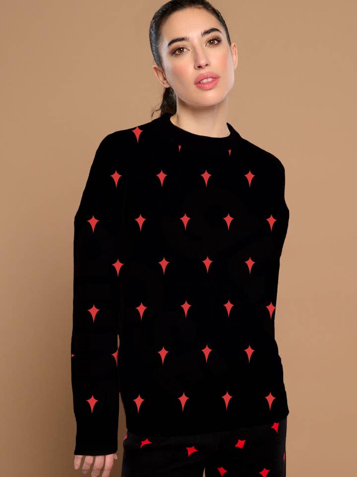 Black ILENIA SWEATER for wholesale on Faire