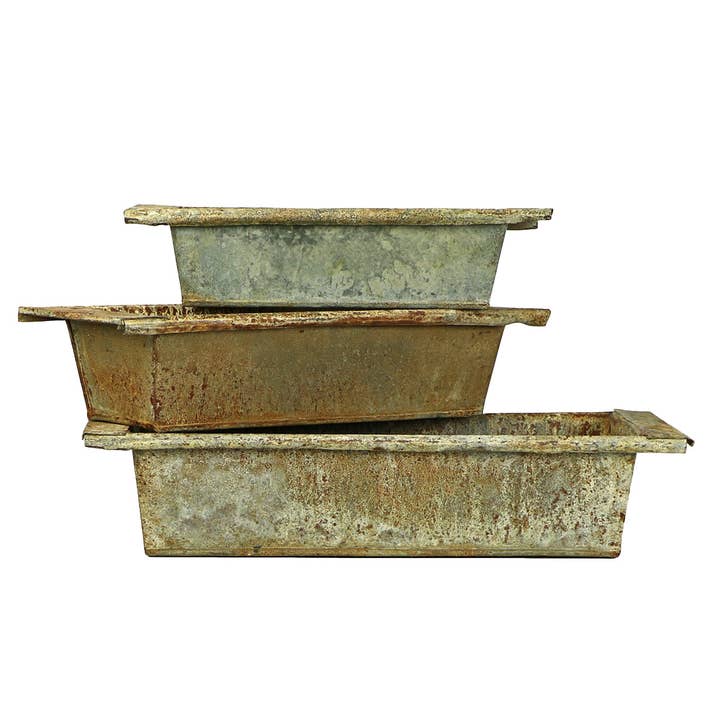 Blue Ocean Traders - Wholesale Decorative Tabletop Object - Zinc Trough S/3