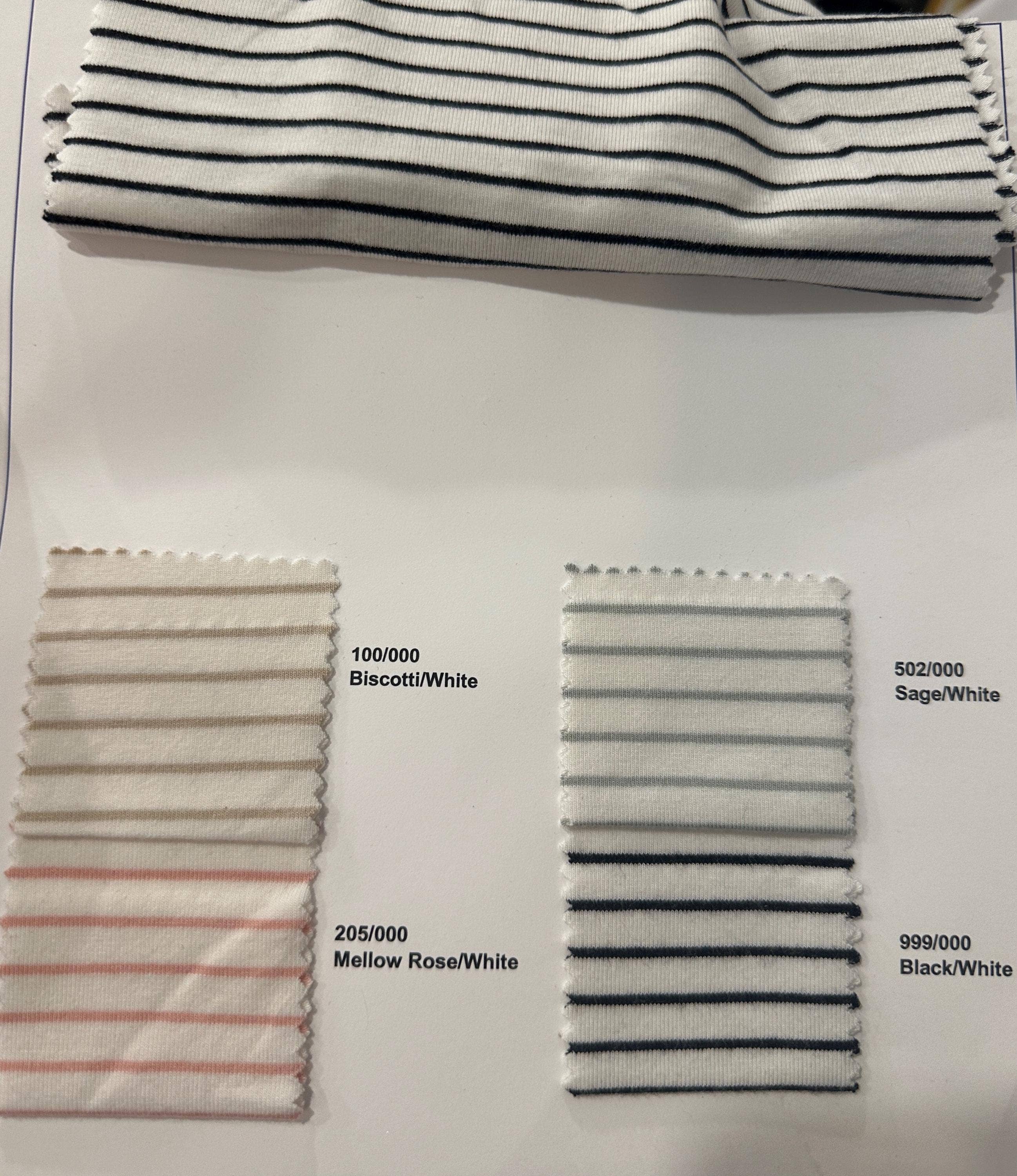 BelieveWorks - Wholesale Knit Top - Women's - Bamboo Organic Cotton Spandex Stripe Jersey Fabric6