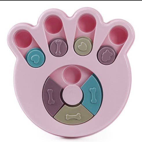 VIGOR - Vente Jouet – chien - Jouet puzzle interactif pour chien en forme de patte, plateau tournant anti-étouffement11