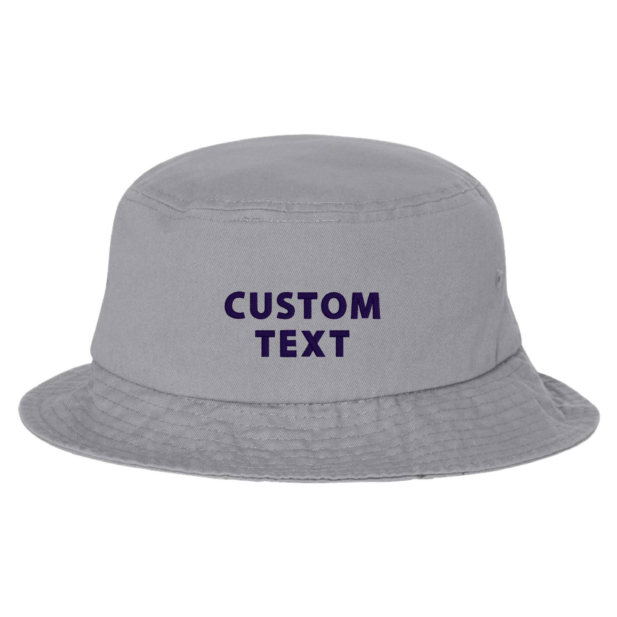 Gracie Designs - Wholesale Bucket Hat - Unisex - Custom Text Minimalist Bucket Hat -  Embroidered3