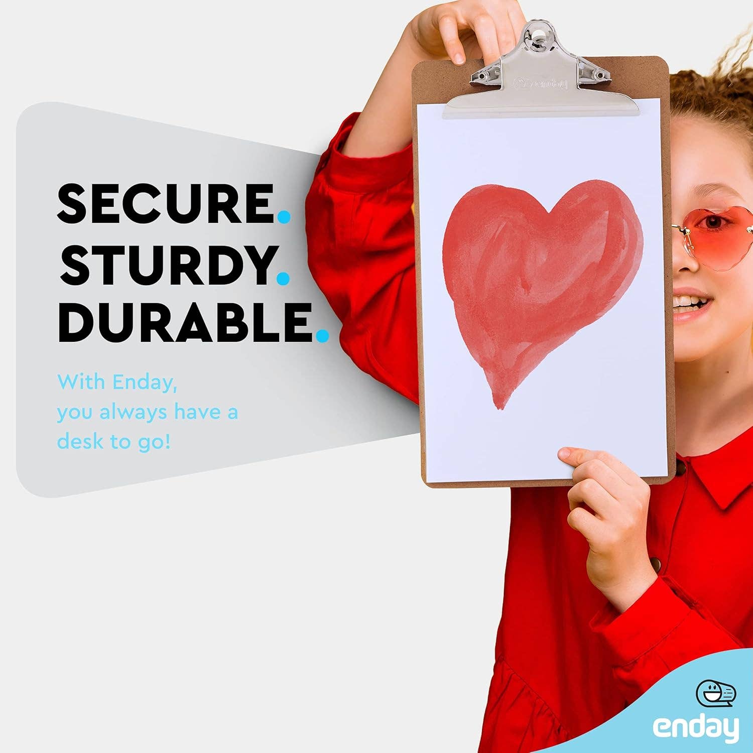 enday - Wholesale Clipboard - Standard Size Hardboard Clipboard With Sturdy Spring Clip2