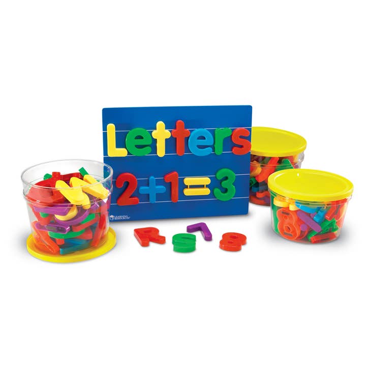 Learning Resources - Wholesale Toy Set - Kids - Jumbo Magnetic Letters & Numbers Bundle, 116 Pieces