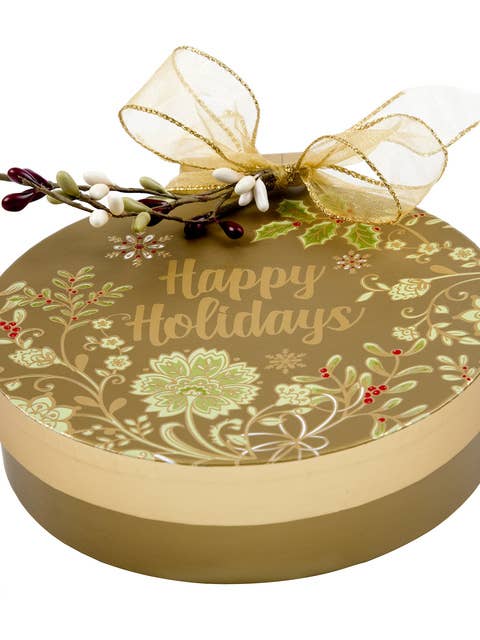 Happy Holiday Ornament Box for wholesale by All Wrapped Up Custom Gift Packaging