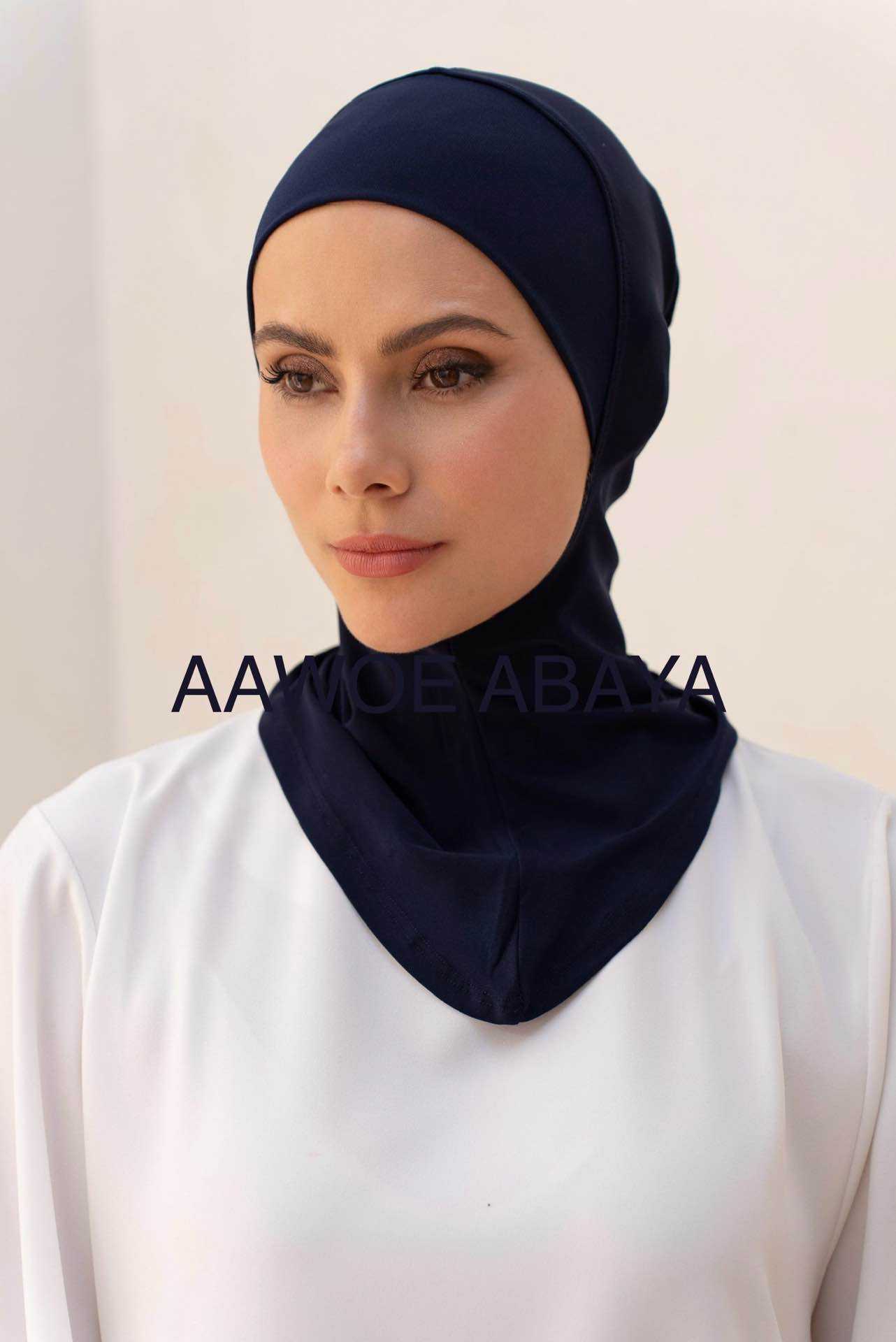 Aawoe Abaya – wholesale Hijab - Dam – Elegant hijabmössa med kaffekant - 228818
