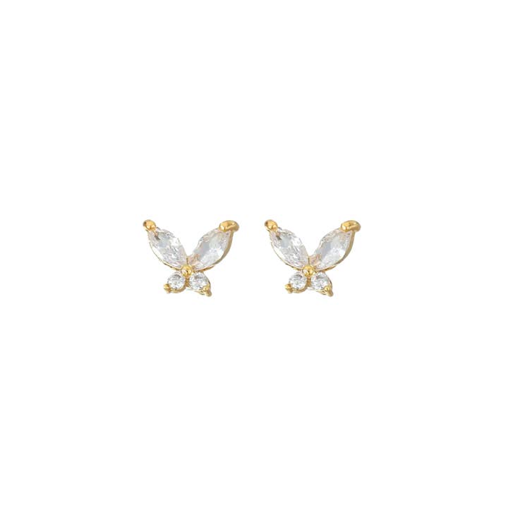 Petits clous en forme de papillon blancs pour la vente par Rosies