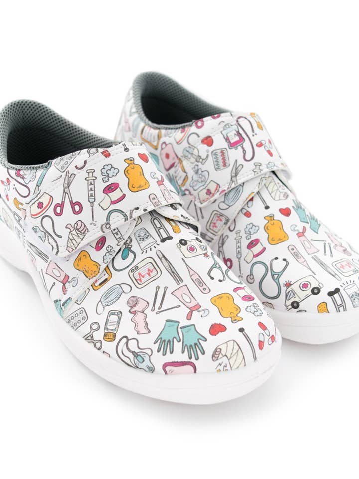 Nursing sanitary and nursing shoes with velcro for wholesale by Haikon Hada (Calzame, Alster Komfort, Timoni)