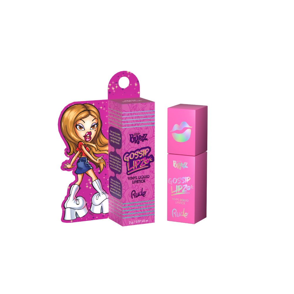 Rude Cosmetics – wholesale Läppstift – Bratz Gossip Lipz flytande läppstift med vinylfinish1