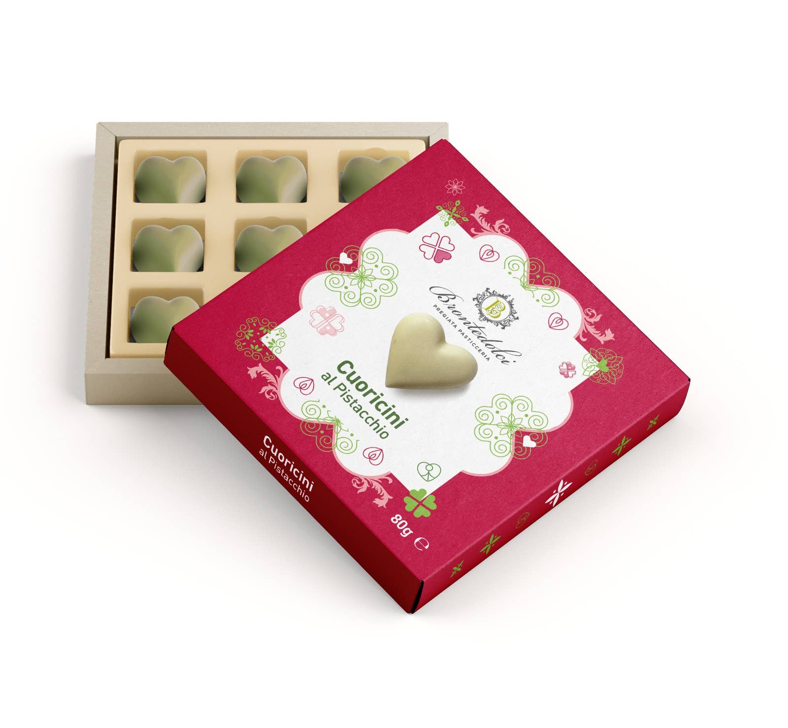 Bronte Dolci – wholesale Chokladkartong – Pistachhjärtan0