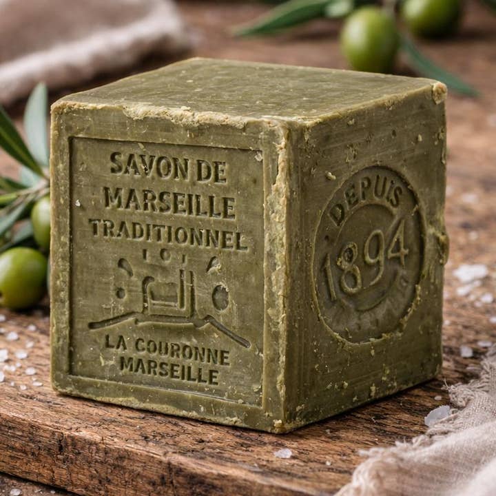 Savon de Marseille olivensæbe 600 g kube for engroshandel hos French Soap Wholesale