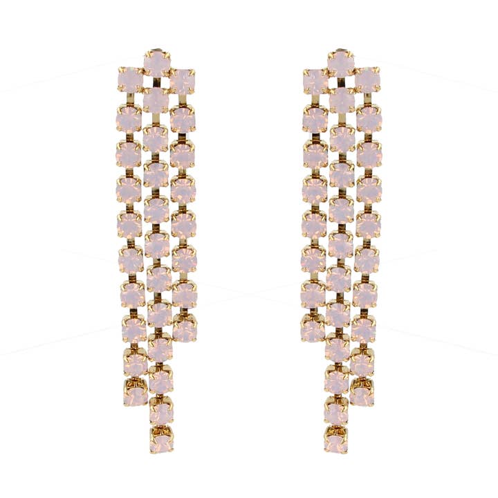 Pendientes Alice Rosewater Opal - Oro, hechos a mano para venta al por mayor de OTAZU