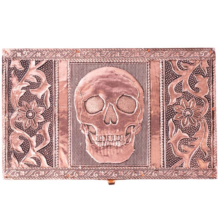 Benjamin International - Wholesale Decorative Box - SKULL COPPER BOX1
