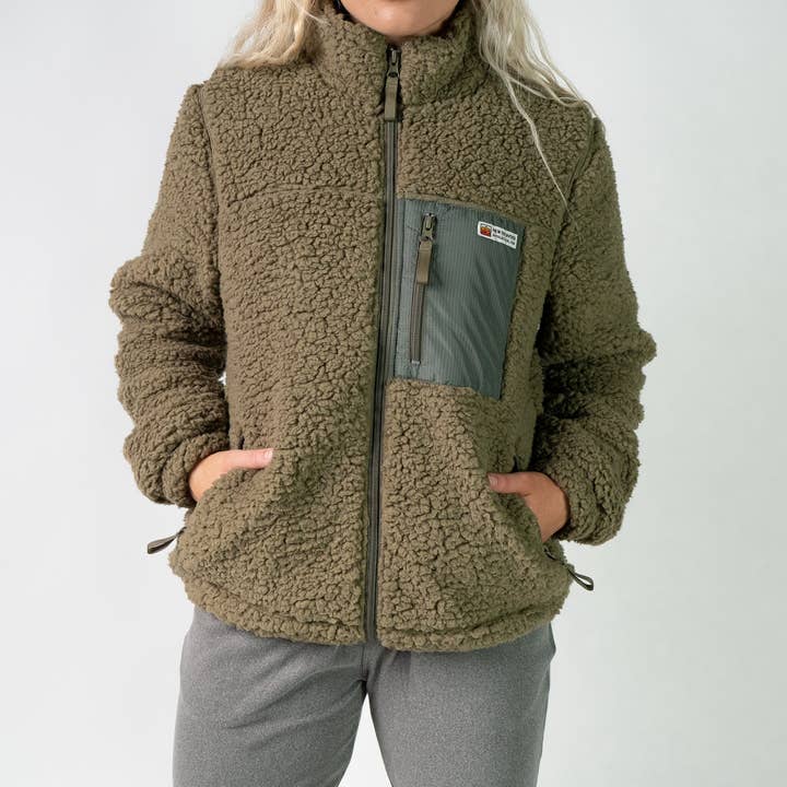 Women's Pillow Fleece Jacket (Spruce) for wholesale by New Frontier