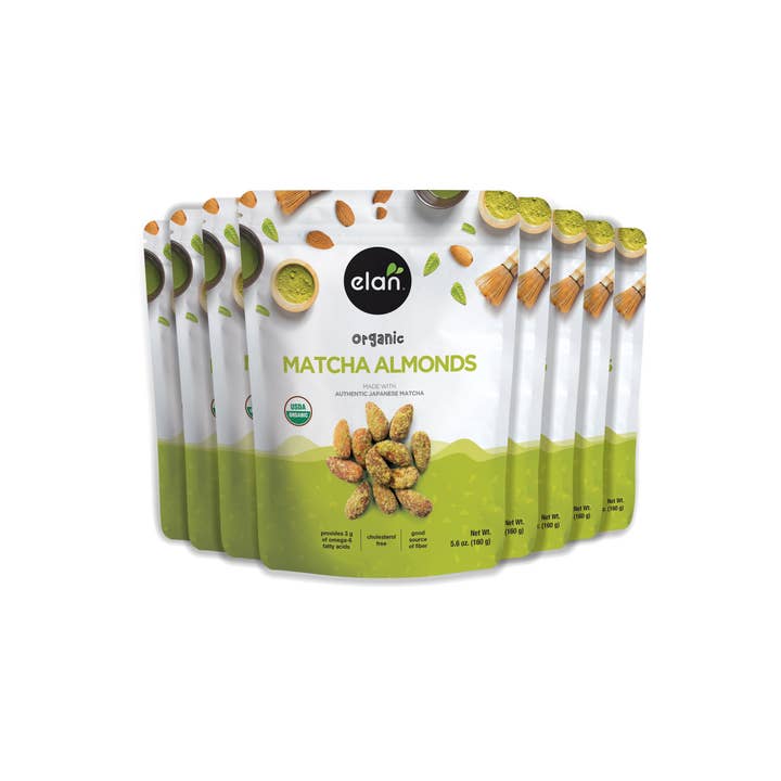 Elan - Vente Noix - Élan Amandes au Matcha Bio, Snacks, Sans Gluten (170 g)2