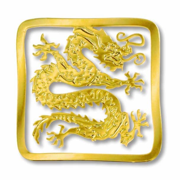 Chinese Dragon Metal Bookmark, MADE in USA for wholesale by David Howell and Company