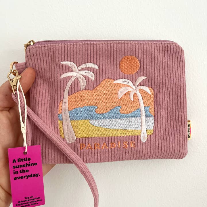 Daydream Prints - Wholesale Pouch - Women's - Coastal pouch | Zip pouch 7x5" | Summer accessory | Paradise2