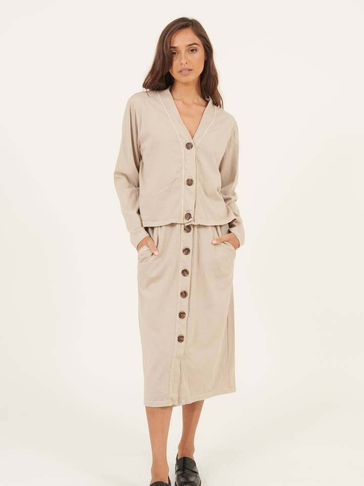 LINA PENCIL SKIRT - COCONUT for wholesale by Primness