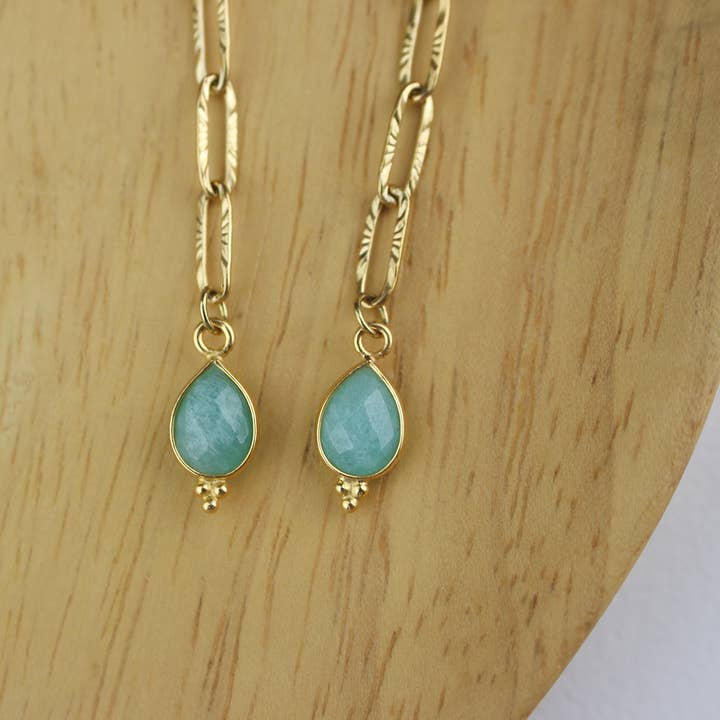 Minalis - Vente Boucles d'oreilles pendantes - Boucles d'oreilles longues pendantes en acier inoxydable or