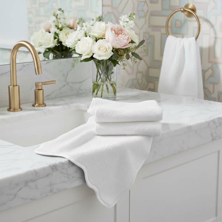 Lotus Linen – wholesale Bath mat – Luxury Scallop Piping Cotton Bath Mat46