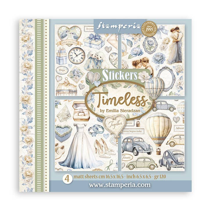 Autocolantes 165x165mm 4 folhas - Timeless por atacado de Atiladecor, Artesanato Lda