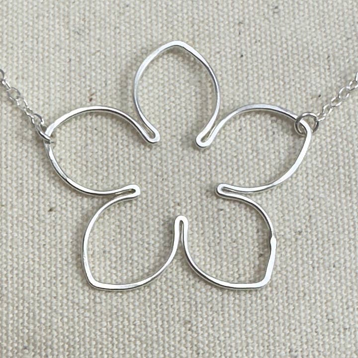 Blossom Silver Necklace Small for wholesale by Cloverleaf Jewelry