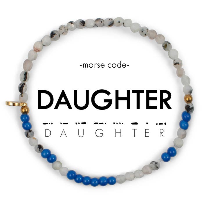 3mm Morse Code Bracelet | DAUGHTER for wholesale by ETHICGOODS