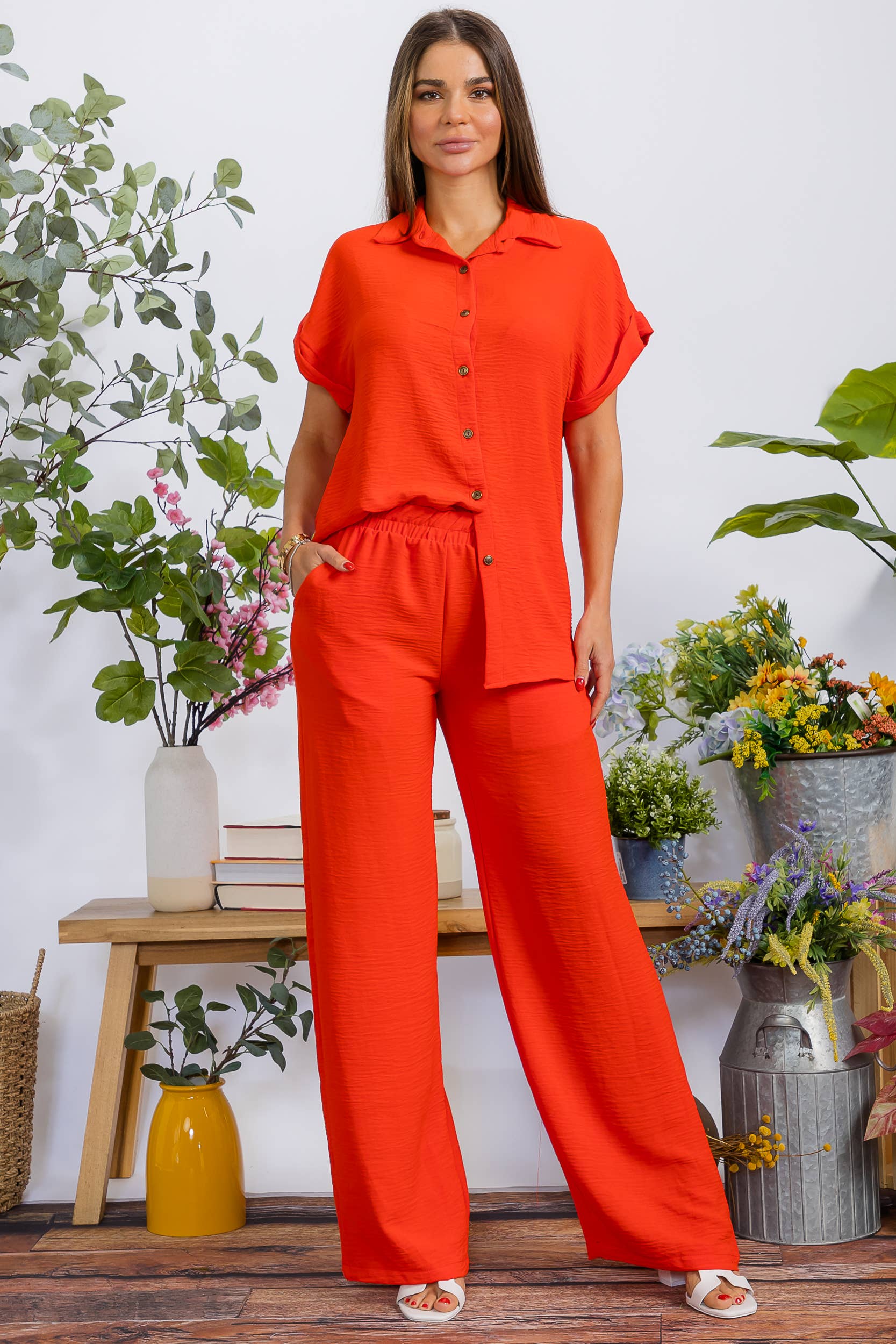 H&H Fashion Inc. – wholesale Top & pants set (NOT Loungewear) – Women's – HH776X-S1 PLUS SIZE Two Pieces Shirt and Pants Set10