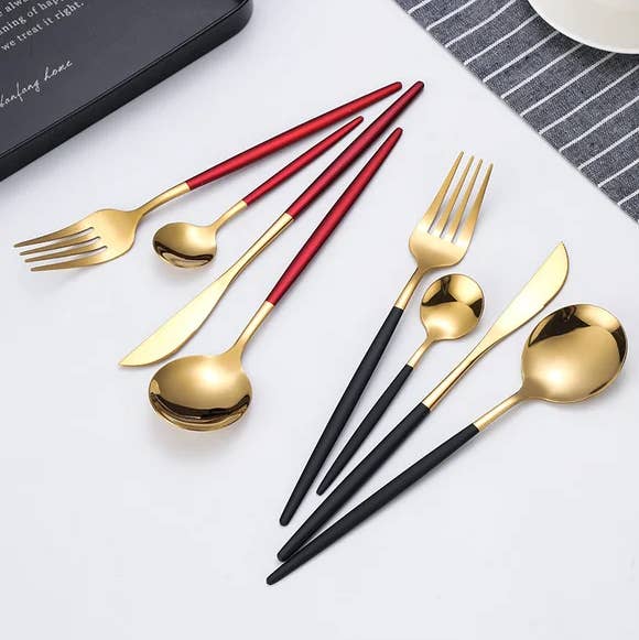 Besteckset mit mattem Finish – 5 Farben erhältlich für den Großhandel von Sostraw & SmartThings