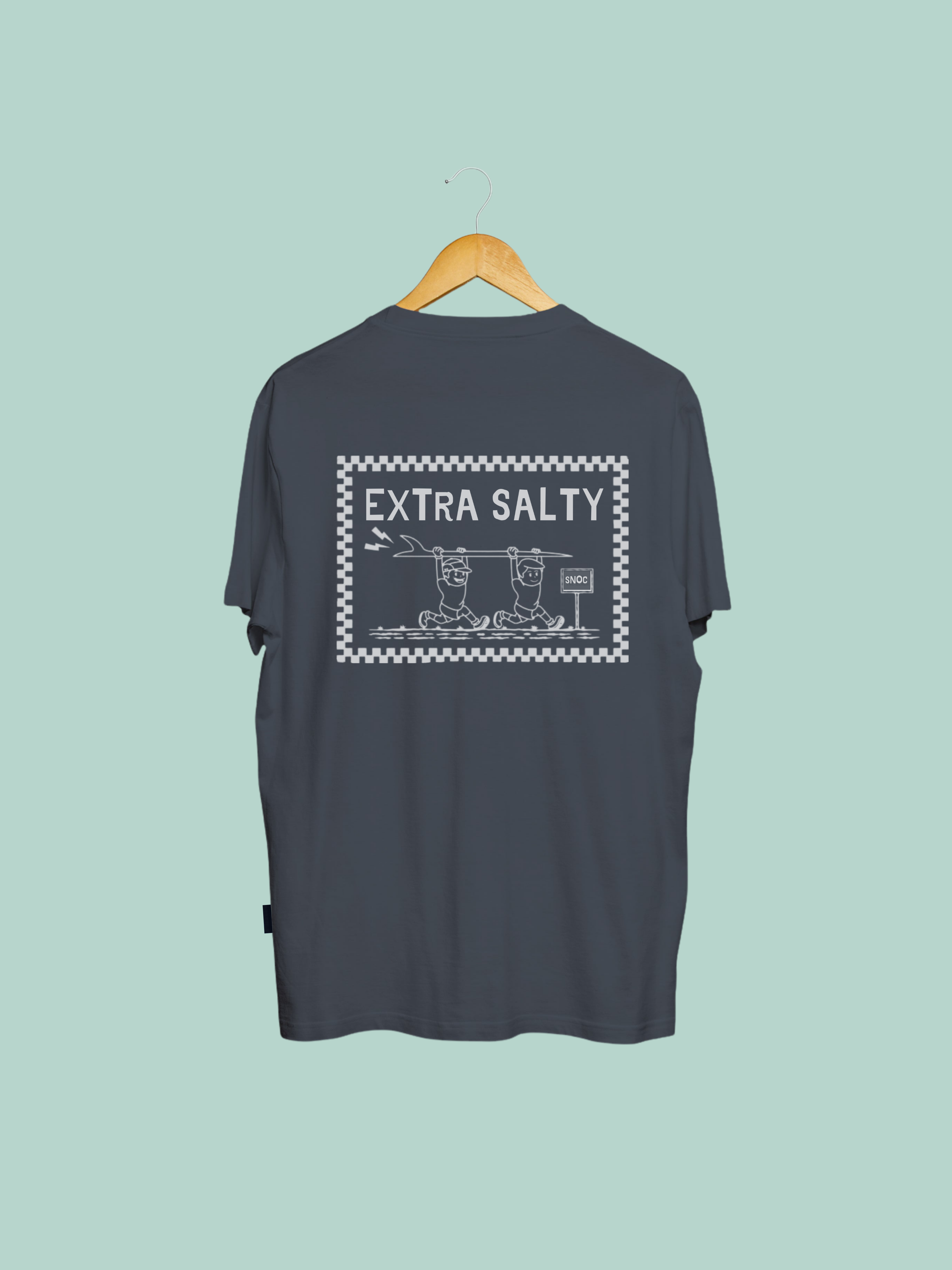 SNOC - Wholesale Screen Printed T-Shirt - Unisex - SNOC EXTRA SALTY T-SHIRT4