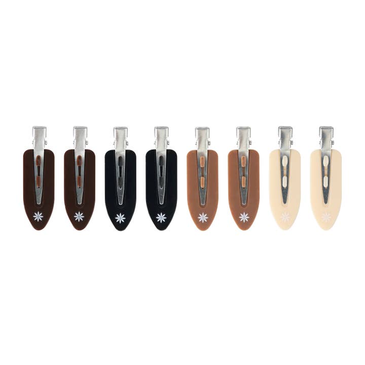 Soinvogue - Wholesale Hair Clip - Women's - Brushworks Nude No Crease Hair Clips (Pack of 8)