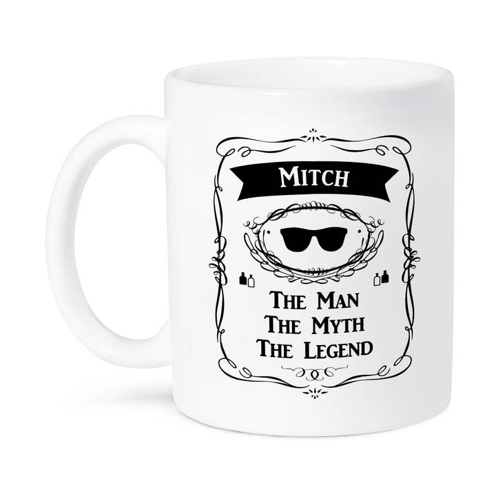 3dRose - Wholesale Coffee Mug - 3dRose, Mitch - The Man The Myth The Legend - personal name personalized gift, Mug8