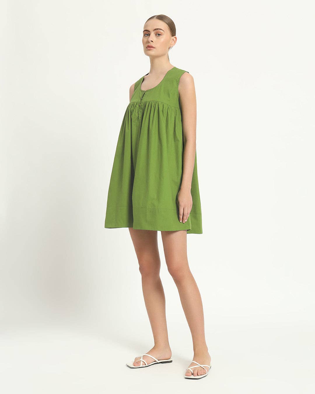 Thevasa - Wholesale Dress - Women's - The Jois Fern Cotton Dress1
