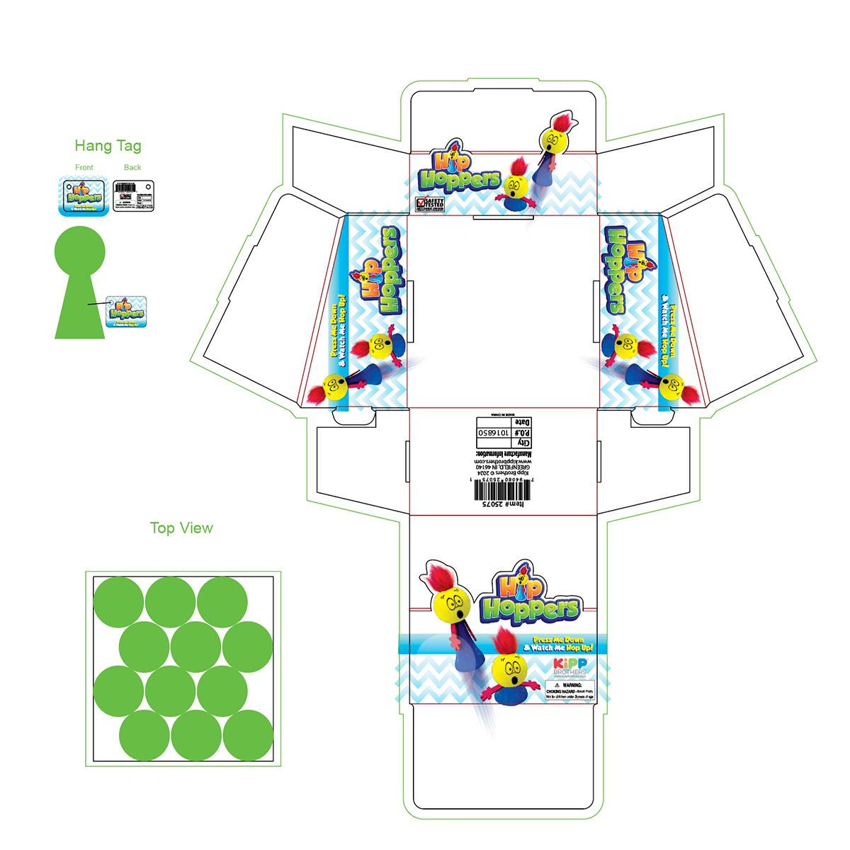 Novelty Brands - Wholesale Classic Toy - Kids - Hip Hopper Toy Assortment - 12/Display4