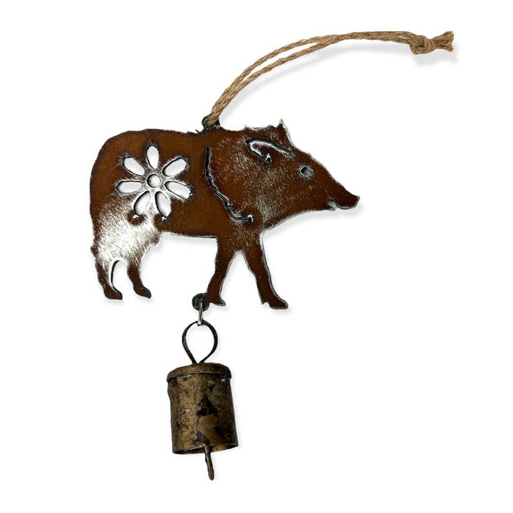 Javelina Bell Rustik mobil vind kime ornament sydvestlige for engroshandel hos Whimsies