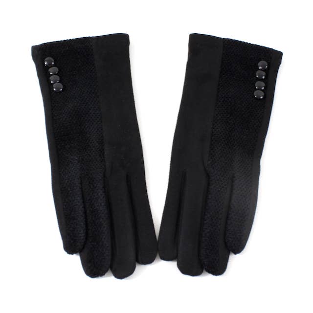 Pretty Persuasions - Wholesale Gloves - Women's - A22049 4 Buttons Half/Half Gloves6