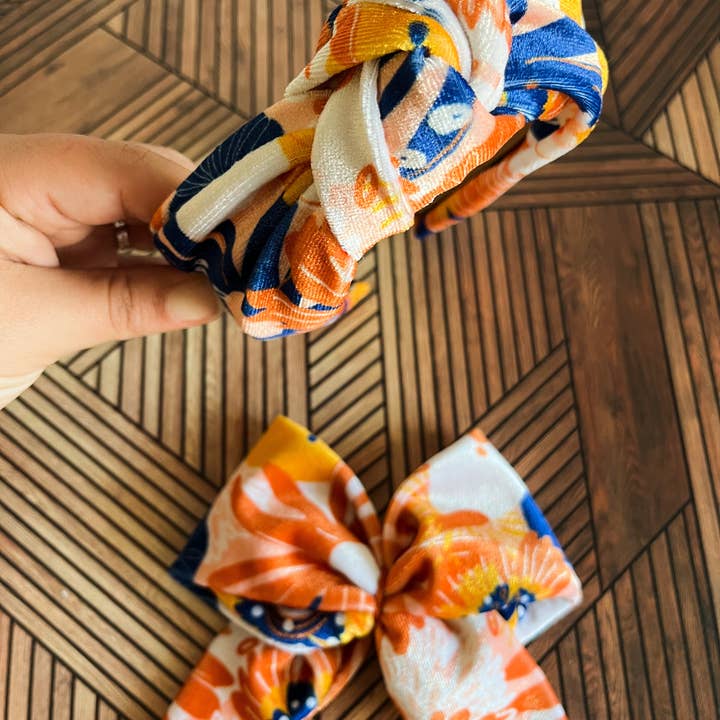 TeachCreateExplore – wholesale Fashion headband – women's – Matching Fall Headband & Bow, Mommy & Me, Sisters matching3