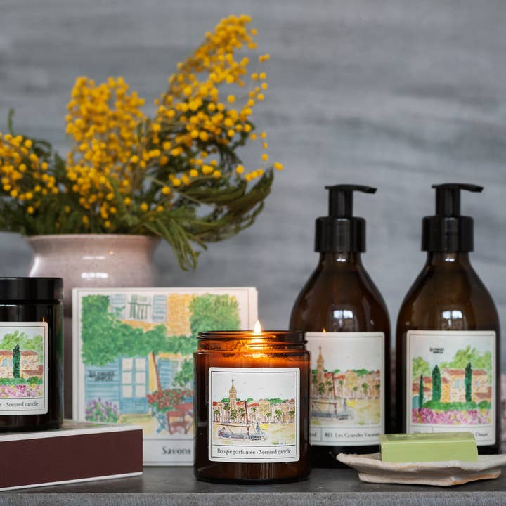 Les Choses Simples - Wholesale Jar/Filled Candle - Medium Scented Soy-Wax Candle "La Mer" (Amber)