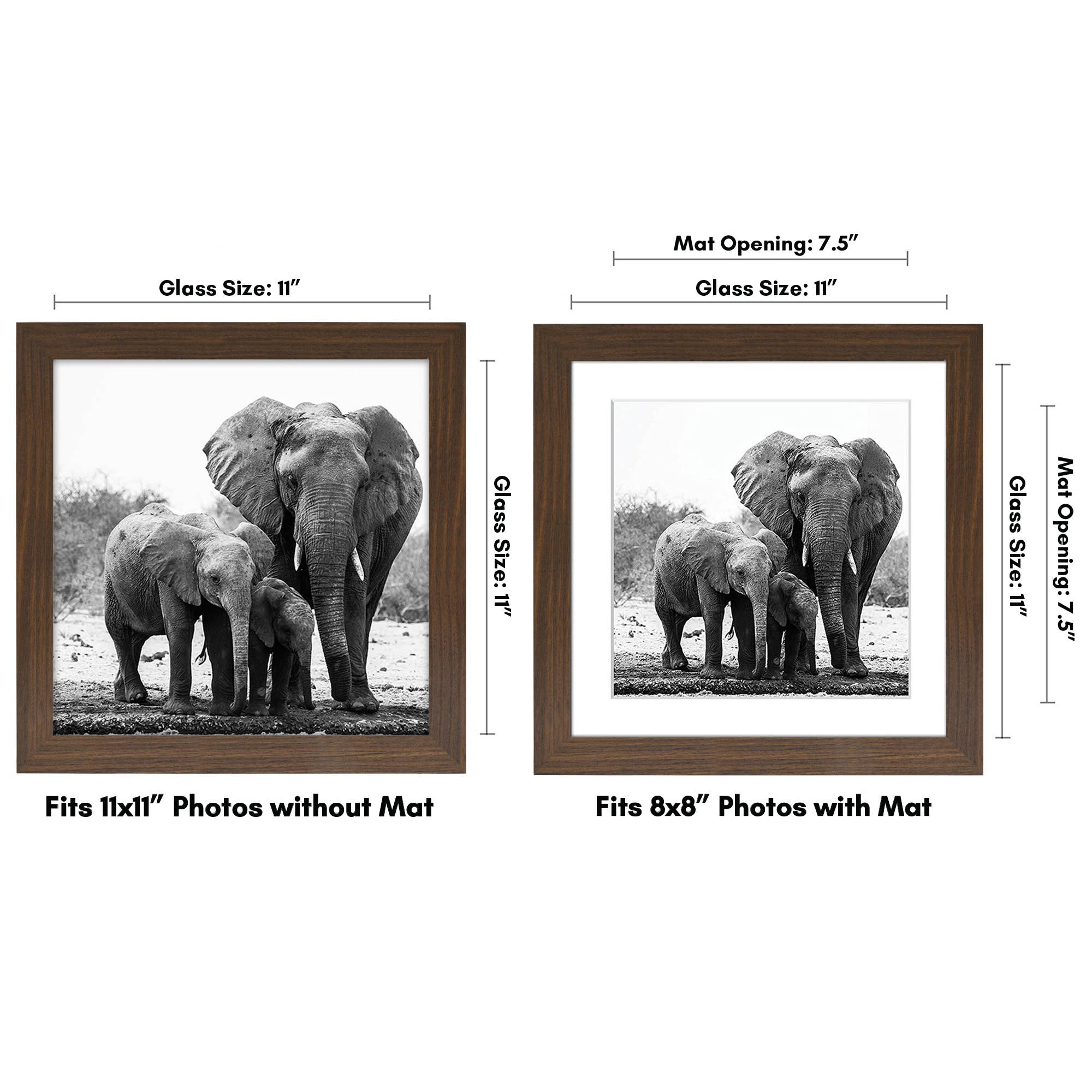 Americanflat - Wholesale Picture Frame - Americanflat Picture Frame with Mat Standard Molding64