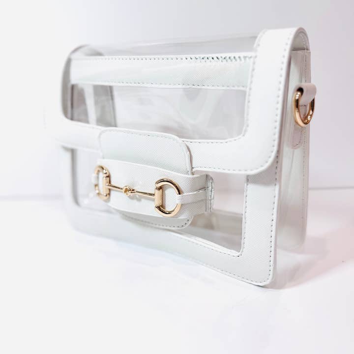 Gameday Luxe - Wholesale Crossbody Bag - Women's - The Ashley Clear Handbag2