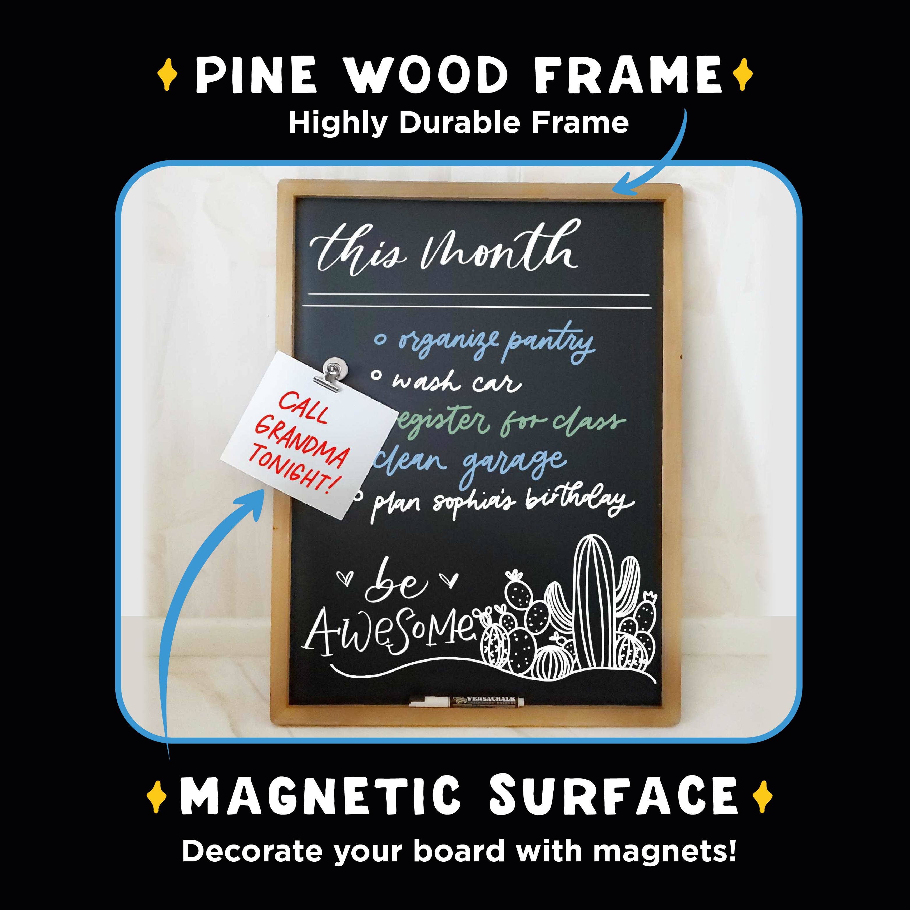VersaChalk - Wholesale Chalkboard - A-Frame Sidewalk Chalkboard + Fine Tip White Marker5