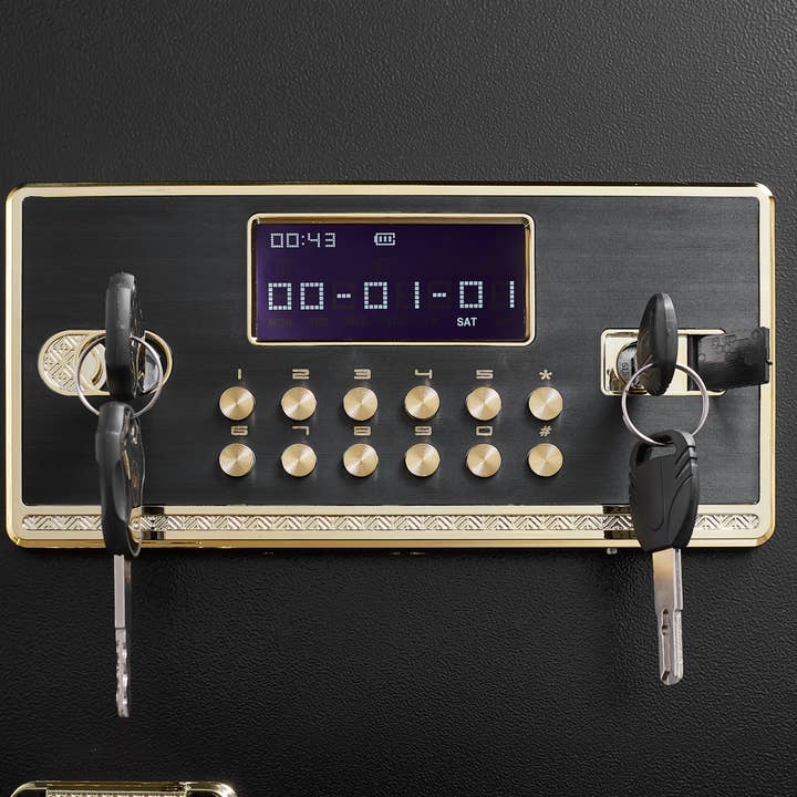 39F Inc. - Wholesale Jewelry Box/Organizer - Electronic Steel Home Safe with Digital Lock for Valuables6